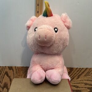 Piggycorn Pig With Unicorn Horn Kellytoy 2010 Stuffed animal Piggy